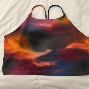 Multicolor Strappy Crop Top